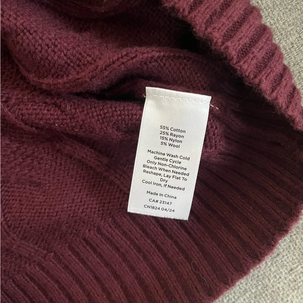 Talbots NWT Cable Knit Sweater Vest Size Medium Cotton Blend Old Money Layering - Picture 8 of 11